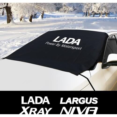Car Windshield Snow Ice Dust Block Protector Sun Shade Cover For Lada LARGUS Fl NIVA Bronto Xray Narxi Auto Accessories