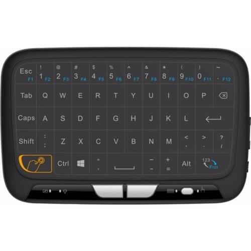H18 Mini Wireless Keyboard Full-screen Backlight Touchpad Air mouse IR Leaning Remote control For Andorid BOX Smart TV Windows