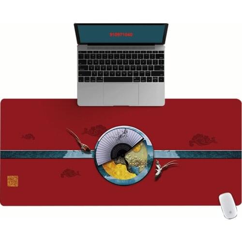 Large Office Computer Desk Mat Table Keyboard Big Mouse Pad Folding Fan Laptop Cushion Desk Non-slip Mat Gamer Mousepad Mat