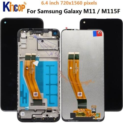 For Samsung Galaxy M11 SM-M115F SM-M115F/DSN LCD Display Touch Screen Digitizer Assembly Replace 6.22'' For Samsung M11 lcd