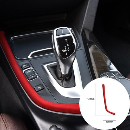 For BMW F30 F31 F32 F34 F36 3GT 2013-2019 Alcantara Suede Wrapping Central Control Gear Shift Panel Strip Cover Trim Stickers