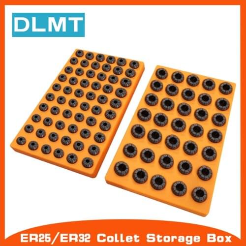 ER collet storage box 60-hole ER25 and 35-hole ER32 collet plastic finishing rack special for CNC machining center