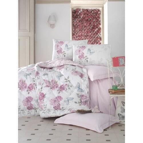 Cotton Box One winter Duvet Sets Bed Covers Soft quality Bedroom Quilts, comforters, sheets, pillow cases, Made in Turkey, Rosel