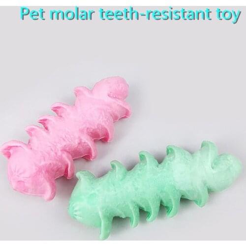 Pet cat and dog toy TPR ham sausage bite-resistant small and medium-sized dog molar pet supplies,Q281