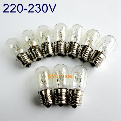220V 15W E17 Sewing Machine Light Bulb For Singer 15-30 15-88 15-90 27 Fridge Microwave