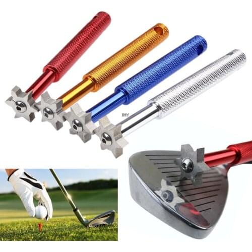 New 1Pc 6 Blade Golf Iron & Wedge Club Face Groove Tool Sharpener Cleaner For V U Square INY