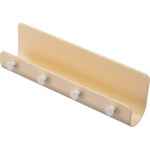 Plastic Key Hanger Holder Storage Wall Hook Rack DIY Organizer Shelf 4 Hooks Organizer Hanging Hooks Home Decor