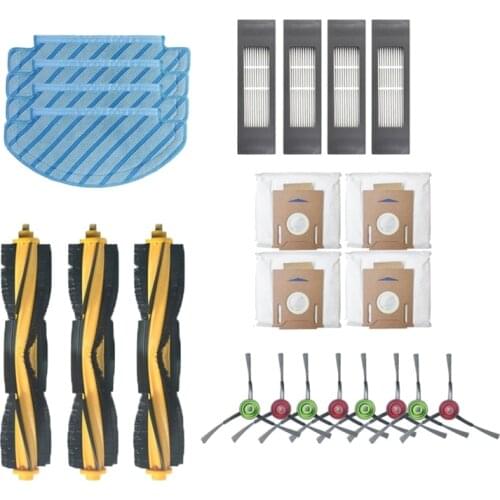 Roller Brush Filters Dust Bag Replacement Part Kit for Ecovacs Deebot OZMO T8 T8 AIVI Robot Vacuum Cleaner Accessories