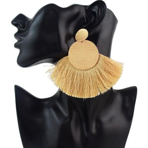 Earrings 7 Colors New Bohemian Gold Long Fringe Pendant Earrings Ladies Fashion Jewelry Earrings