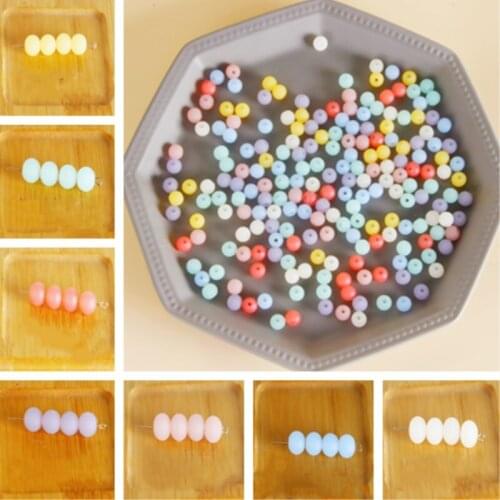Acrylic Frosted Matte Pearl DIY Earrings Party Decoration Jewelry/7mm*20pcs