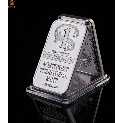 Northwest Territorial Mint Dayton NV Replica Bullion Bar 1 Troy Ounce .999 Fine Sliver Plated Bar Silver Coin Collection