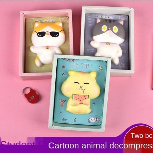 Cute slow rebound decompression notebook student decompression hand book notebook Notepad gift vintage cute christmas anime