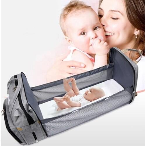 Nappy Diaper Bag Backpack Multifunction Travel Baby Changing Large Capacity Portable Folding Mother and Baby Bag