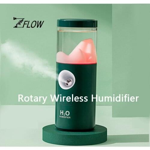 Air Humidifier Fog Rotating Head Shaking Bedroom Moisturizing Air Purification Mini Charging Car Office Nano Mist Sprayer
