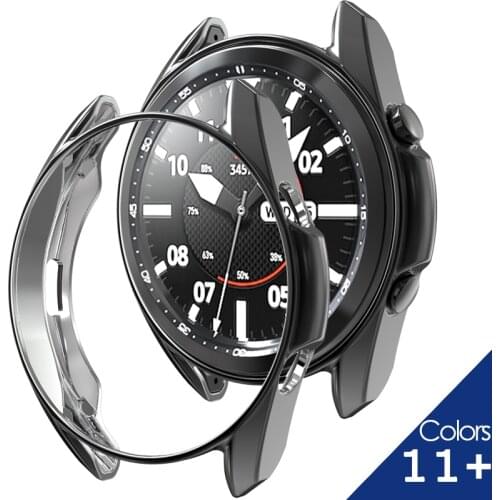 TPU Protective Case Cover for Samsung Galaxy Watch 3 45mm 41mm Bumper Slim Case Colorful Plating Thin Protector Plastic Frame