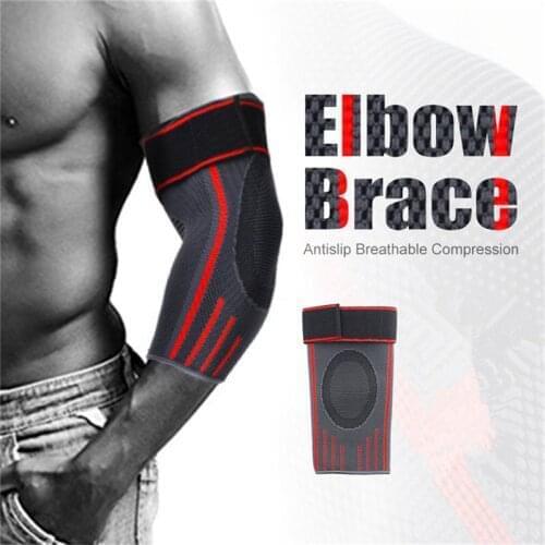 1 Pcs Breathable Compression Sleeve Elbow Brace Support Protector for Weightlifting Arthritis Volleyball Tennis Arm Brace New 7