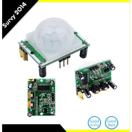 1pcs SR501 HC-SR501 Adjust IR Pyroelectric Infrared PIR module Motion Sensor Detector Module diy electronics