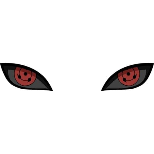 13cm x 3cm for Rubbish Metempsychosis Sharingan Anime Car Sticker Vinyl Windows Suitable for All Types of Vehicles
