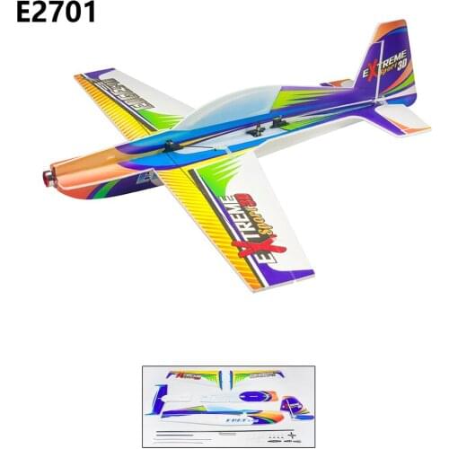 3D Flying Foam PP RC Airplane Xtreme Sports Model 710mm Wingspan Kit Toy Lightest Indoor Outside Children Gift