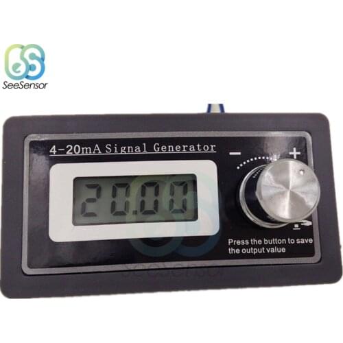 4-20mA LCD Digital Dispaly Signal Generator PLC Current Transducer Load Tester Two Wire Output