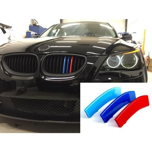 Angelguoguo 3D Car Grille Sport Stripe ABS Decal Sticker for 2008-2010 BMW 5 Series E60