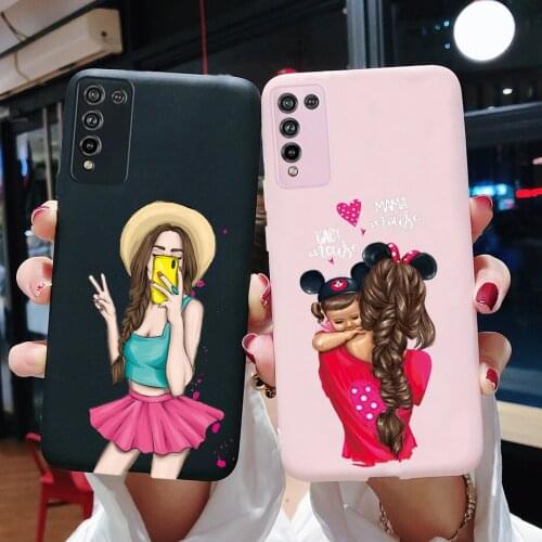 For Huawei Honor 10X Lite Case Honor 10X Lite DNN-LX9 Fundas Cover Pretty Girls Silicon Soft Bumper Phone Case on Honor 10XLite