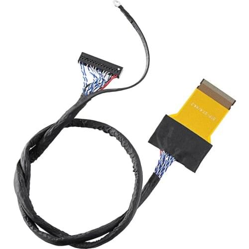 10Pcs 51P FFC FPC to 30Pin LVDS Cable 2ch 8bit 51pins dual 8 cable flexible flat cable For LED panel Universal HD LCD LED