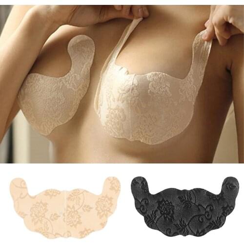 Adhesive U Shaped Bra Invisible Breast Stickers Push Up Nipple Cover Pads Strapless Disposable Silicone Sport Bras Women