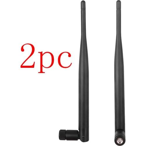 2PC 2.4 GHz WiFi Antenna 5dBi Aerial RP-SMA Male Wireless Router 2.4ghz Antenna wi fi Amplifier Booster For Router