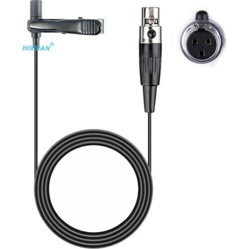 HIXMAN Pro LM3-AK OmniDirectiona Lapel Tie clip lav Lavalier Condenser Microphone For AKG SAMSON Audix Wireless Transmitter TA3F
