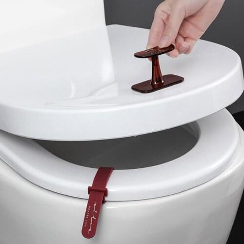 Creative Portable Toilet Lid Device Toilet Set Potty Ring Handle Home Bath Bathroom Products WC Toilet Cover Accessories