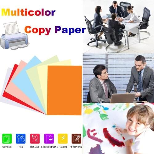 80Gsm A4 Multifunctional Office color Paper Multicolour Copy origami drawing Paper Office paper for children 100 Sheets A 4