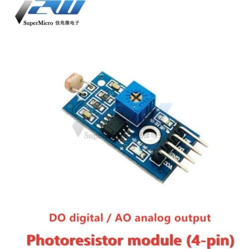 Photoresistor sensor module (4-pin) Photoelectric sensor Light detection light control switch Photoresistor sensor