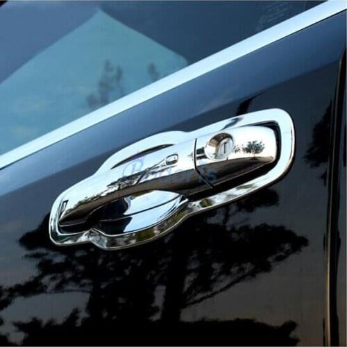 For Dodge Journey JUCV Fiat Freemont 2011-2018 Door Handle Bowl Insert Trim Grab Protector Panel Chorme Car Styling Accessories