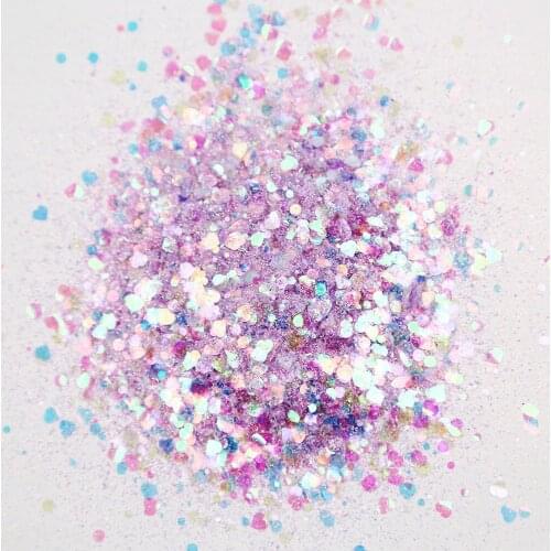 New Candy 3D Fantasy Glitter for Tumblers Chunky Holographic Glitter 50g Custom Chunky Laser FACE BODY EYE NAIL Glitter,MD019