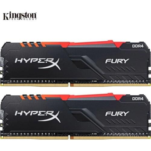 Kingston HyperX FURY RAM DDR4 RGB Memory 2400MHz 2666MHz 3000MHz 3200MHz 3466MHz DIMM XMP Memoria ddr4 for Desktop Memory Ram
