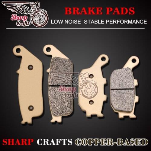 Motorcycle Copper-Based Sintering Front and Rear Brake Pads Kits For HONDA Shadow VT1100 C2 Sabre 00-07 C3 Aero 98-02 D2