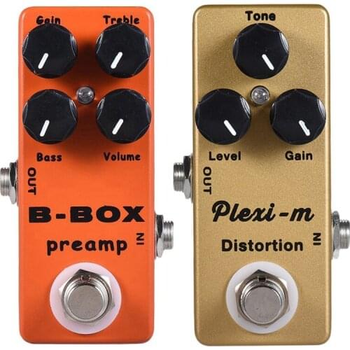 2Pcs MOSKY B-Box/Plexi-M Electric Guitar Preamp Overdrive Effect Pedal Full Metal Shell True Bypass