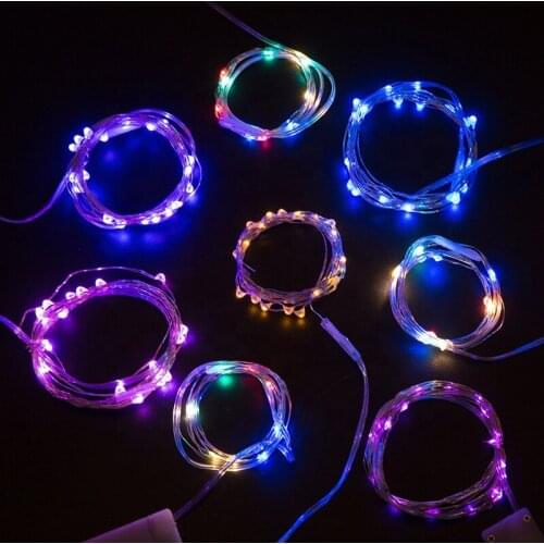 Christmas decorations outdoor Decoration Fairy Starry String Lights Battery Powered Copper Wire Lights Firefly Lights