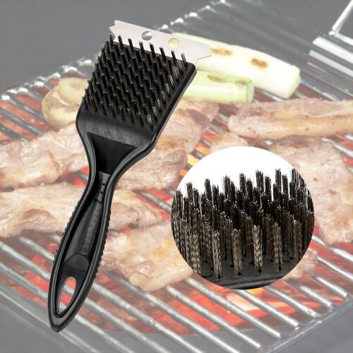 Barbecue Grill Brush Cooking Tools Outdoor Home BBQ Accessories Useful Wire Bristles Cleaning Brushes BBQ Cleaning Tools