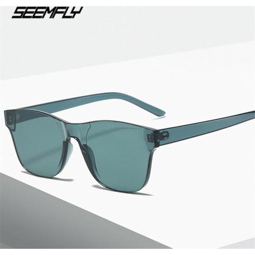 Seemfly New Candy Color Sunglasses Men Women Party Fashion Sun Glasses Classic Women Men Shades Eyewear Unisex UV400 Eyeglasses
