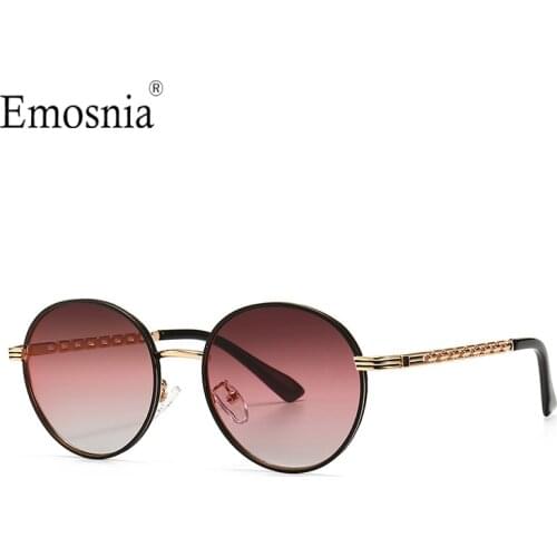 2021 Vintage Round Steam Punk Sunglasses Men Women New Fashion Brand Designer Metal Frame Sun Glasses High Quality UV400 Gift