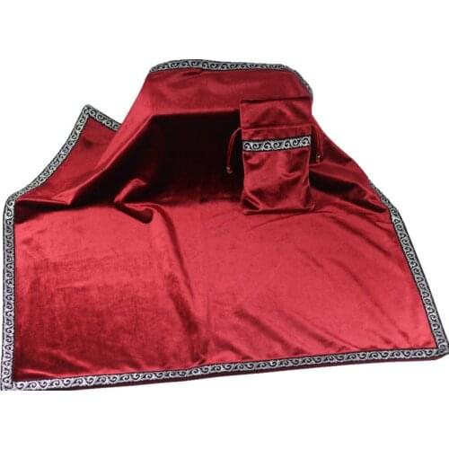 Medieval Altar Divination Cosplay Props Halloween Wicca Square Cloth Pouch Set Tarot Deck Tablecloth Witch Wizard Game Cards Bag