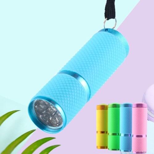 Nail Dryer Mini LED Flashlight UV Lamp Portable for Nail Gel Fast Dryer Cure 4 Colors Choose Nail Gel Cure Manicure Tool