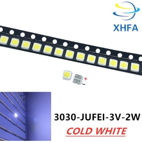 JUFEI LED Backlight High Power LED DOUBLE CHIPS 2.3W 3V 3030 170LM Cool white LCD Backlight for TV TV Application 1000PCS