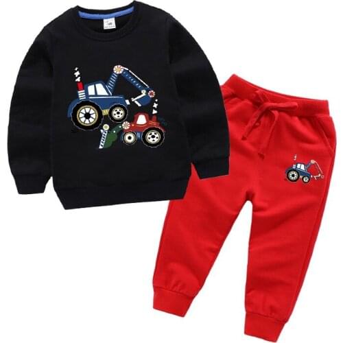 Spring Hot Childrens Clothing Sets Boys & Girls Sports Suits Unisex Outdoor Causal Sweatshirt Hoodie Tracksuit 2pcs Set 2-12Old