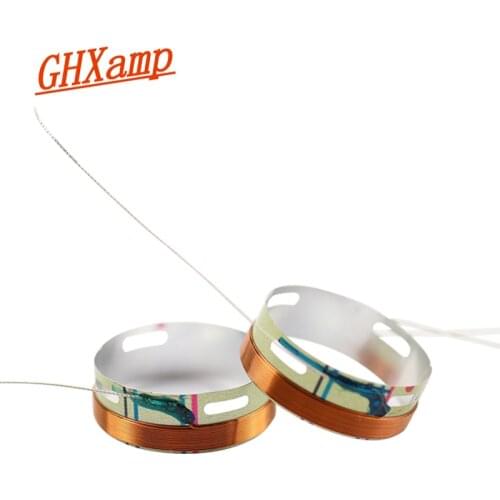 GHXAMP 18MM 17.95MM Speaker Voice Coil Silver Line Treble Speech Coil 4 Ohms 2 Pcs