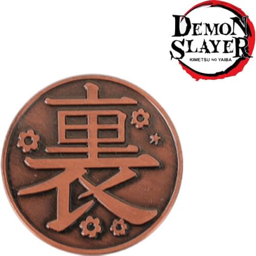 1pc Anime Demon Slayer Coin Cosplay Kimetsu no Yaiba Tsuyuri Kanawo Kochou Shinobu Alloy Metal Coins Tokens Collection Props