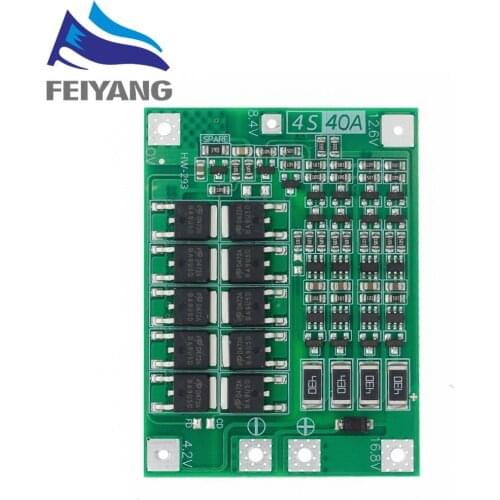 10pcs 4S 40A Li-ion Lithium Battery Charger Protection Board 18650 BMS For Drill Motor 11.1V 12.6V/14.8V 16.8V Enhance/Balance