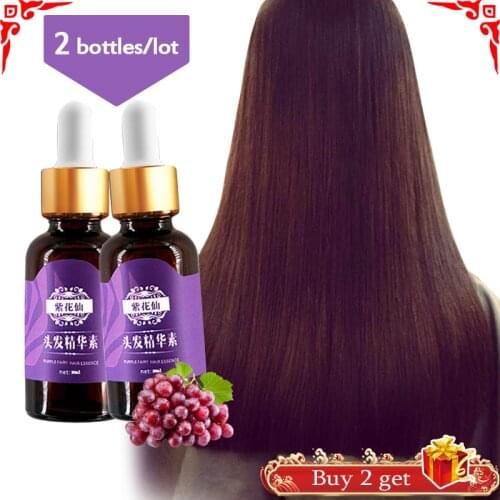 2pcs/lot Purple Hair Growth Serum Hair Loss Essence Dense Grow Restoration Essential Oil Liquid Repair Growing Hair Care